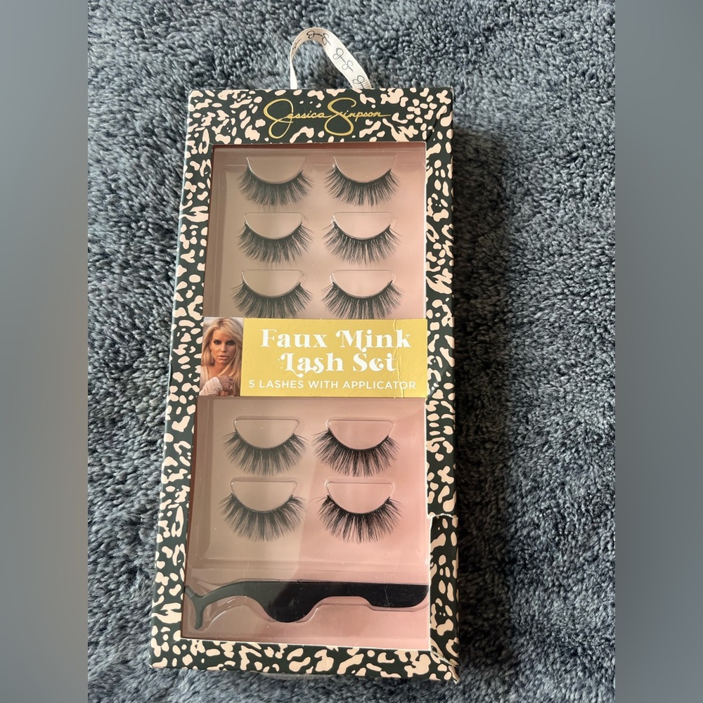Jessica Simpson Faux Mink Lash Set - Black